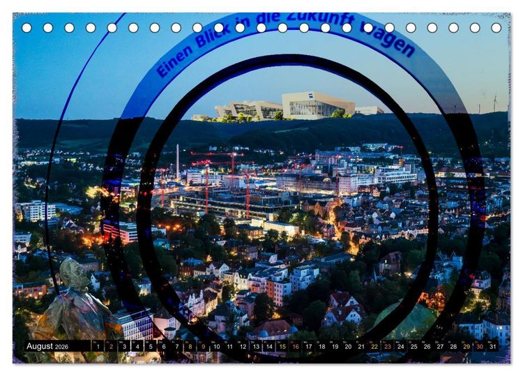 Produktbild: Jena attraktiv (Tischkalender 2026 DIN A5 quer), CALVENDO Monatskalender