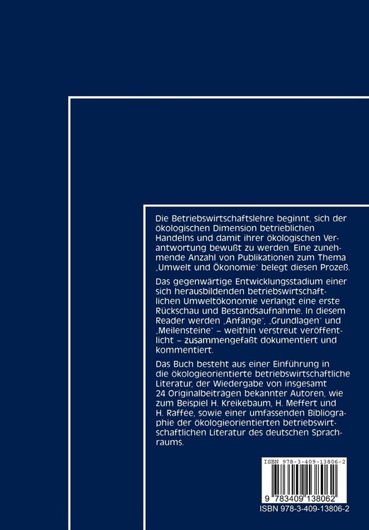 Produktbild: Umwelt und &Ouml;konomie