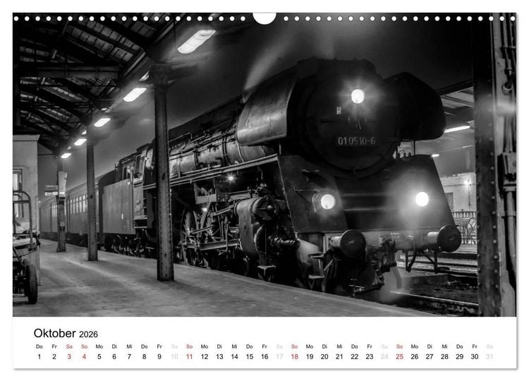Produktbild: Dampfloks in der DDR (Wandkalender 2026 DIN A3 quer), CALVENDO Monatskalender