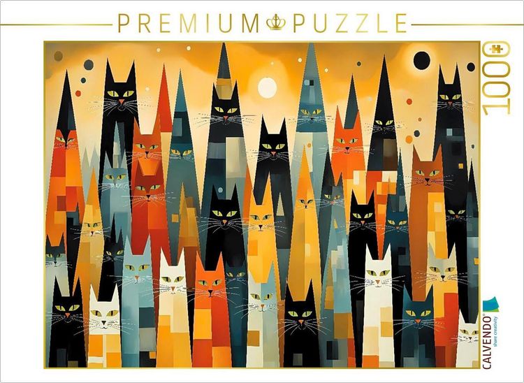 Produktbild: CALVENDO Puzzle Katzentraum | 1000 Teile Lege-Gr&ouml;&szlig;e 64x48cm Foto-Puzzle f&uuml;r gl&uuml;ckliche Stunden
