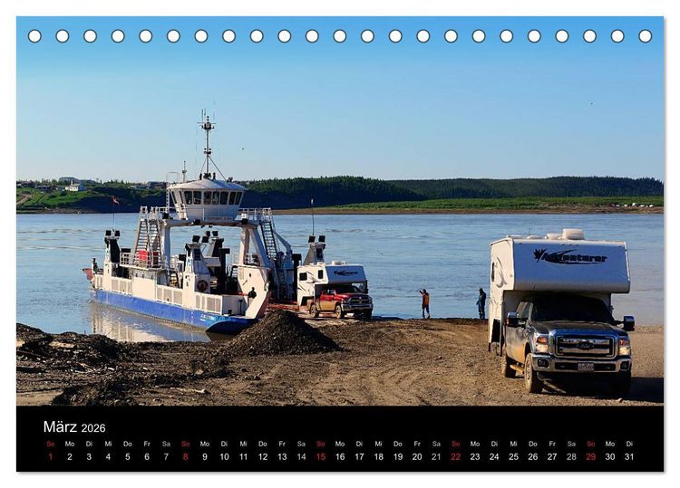 Produktbild: KANADA - Mit Campmobil quer durch (Tischkalender 2026 DIN A5 quer), CALVENDO Monatskalender