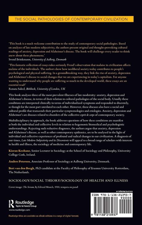 Produktbild: Late Modern Subjectivity and its Discontents