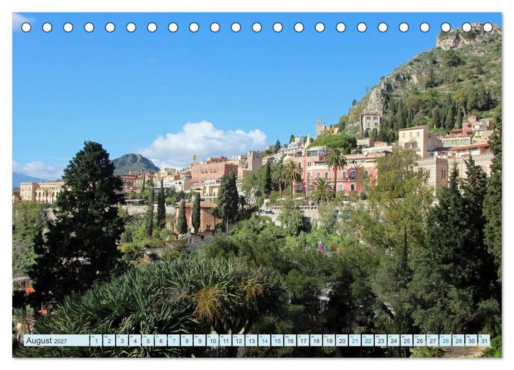 Produktbild: Taormina Siziliens Perle (Tischkalender 2027 DIN A5 quer), CALVENDO Monatskalender