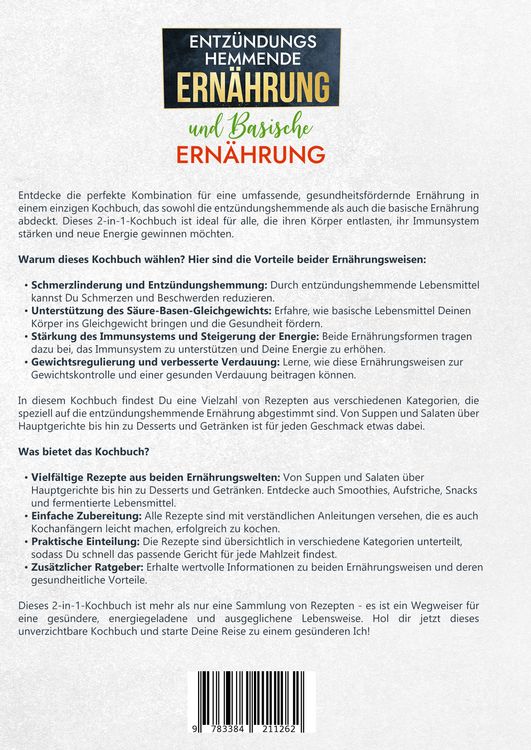 Produktbild: Entz&uuml;ndungshemmende Ern&auml;hrung und Basische Ern&auml;hrung