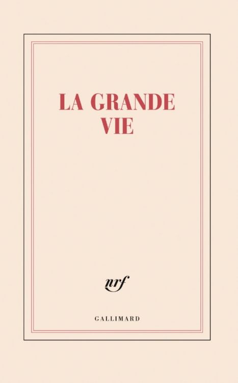 Produktbild: La grande vie : grand carnet lign&eacute;