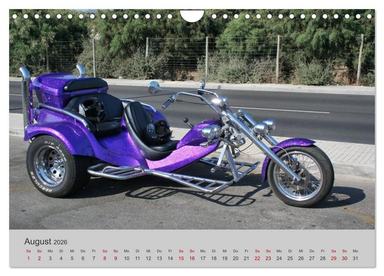 Produktbild: Trikes - Unterwegs auf drei R&auml;dern (Wandkalender 2026 DIN A4 quer), CALVENDO Monatskalender