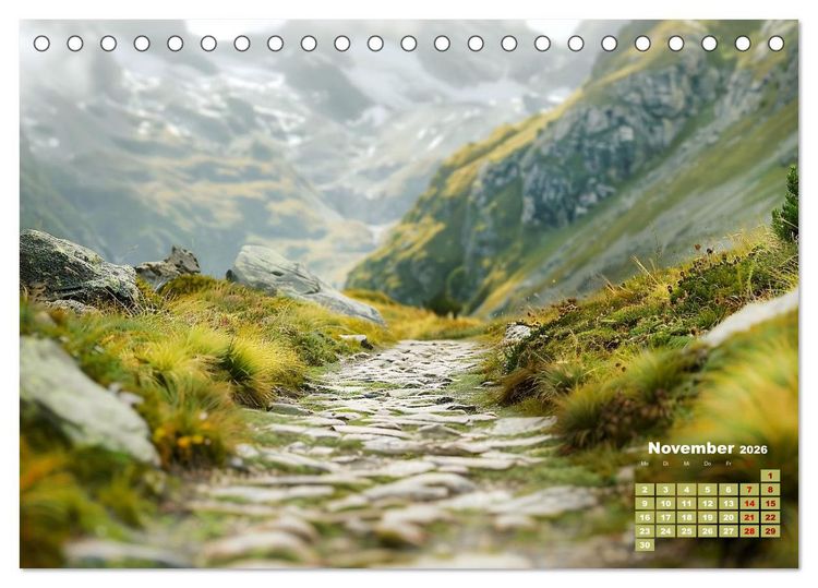 Produktbild: Neue Wege erkunden (Tischkalender 2026 DIN A5 quer), CALVENDO Monatskalender