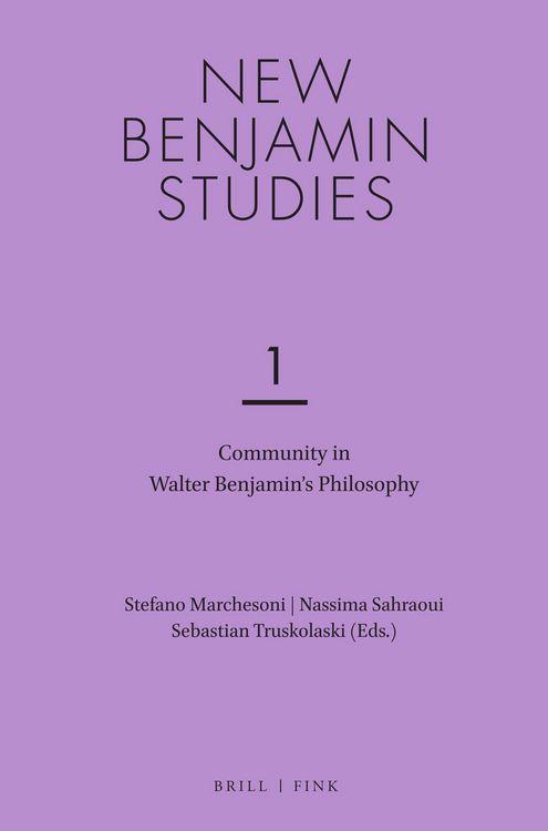 Produktbild: Community in Walter Benjamin&rsquo;s Philosophy