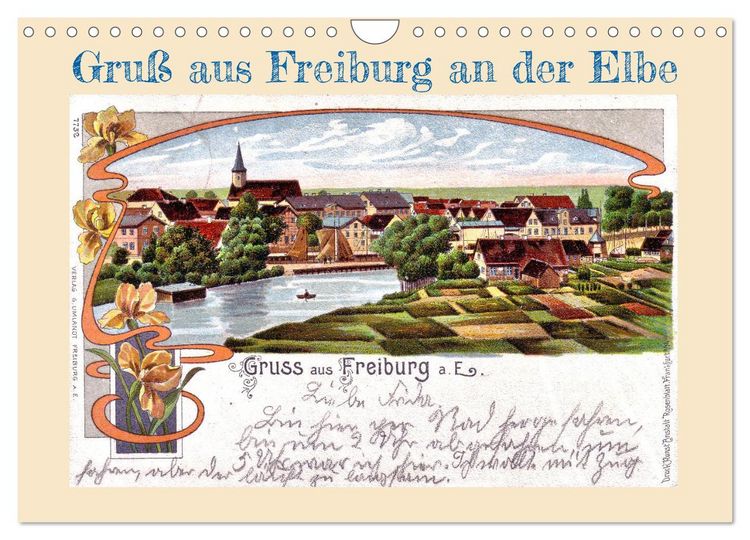 Produktbild: Gru&szlig; aus Freiburg an der Elbe (Wandkalender 2026 DIN A4 quer), CALVENDO Monatskalender