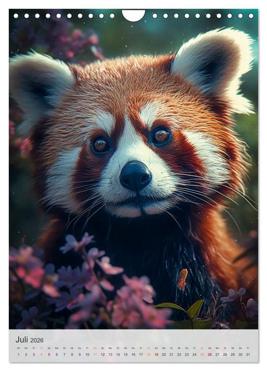 Produktbild: Lustige rote Panda (Wandkalender 2026 DIN A4 hoch), CALVENDO Monatskalender