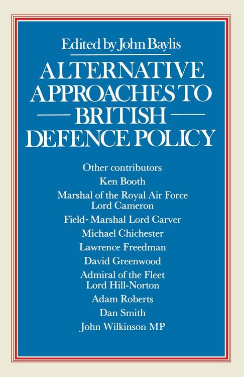 Produktbild: Alternative Approaches to British Defence Policy