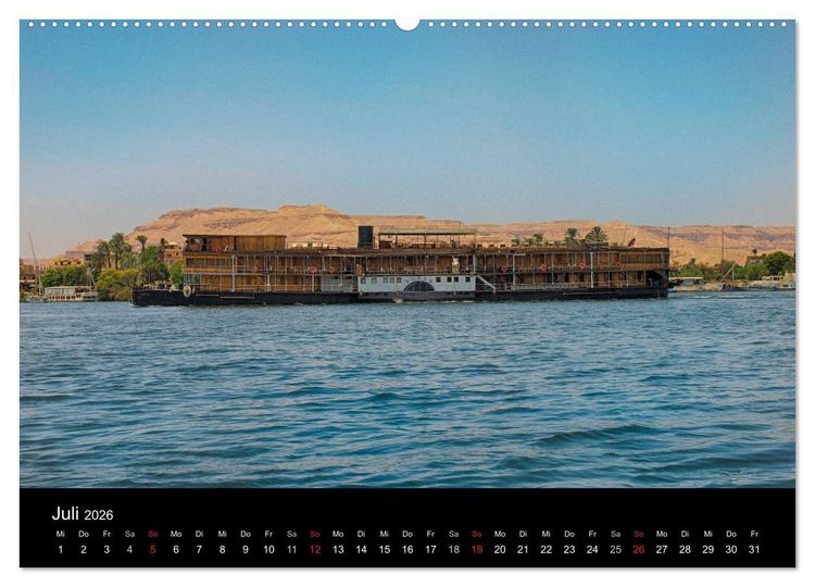 Produktbild: Luxor in Bildern - Auf den Spuren des antiken &Auml;gypten in Theben Ost und Theben West (hochwertiger Premium Wandkalender 2026 DIN A2 quer), Kunstdruck in Hochglanz