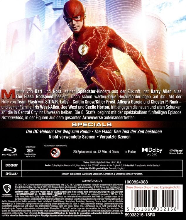 Produktbild: The Flash: Staffel 8 [4 BRs]