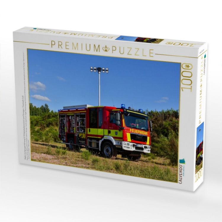 Produktbild: CALVENDO Puzzle Ziegler L&ouml;schgruppenfahrzeug LF 20 Katastrophenschutz Land Th&uuml;ringen / Feuerwehr Suhl | 1000 Teile Lege-Gr&ouml;&szlig;e 64x48cm Foto-Puzzle f&uuml;r