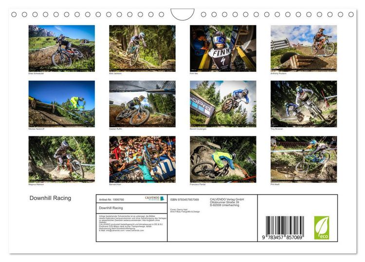 Produktbild: Downhill Racing (Wandkalender 2026 DIN A4 quer), CALVENDO Monatskalender