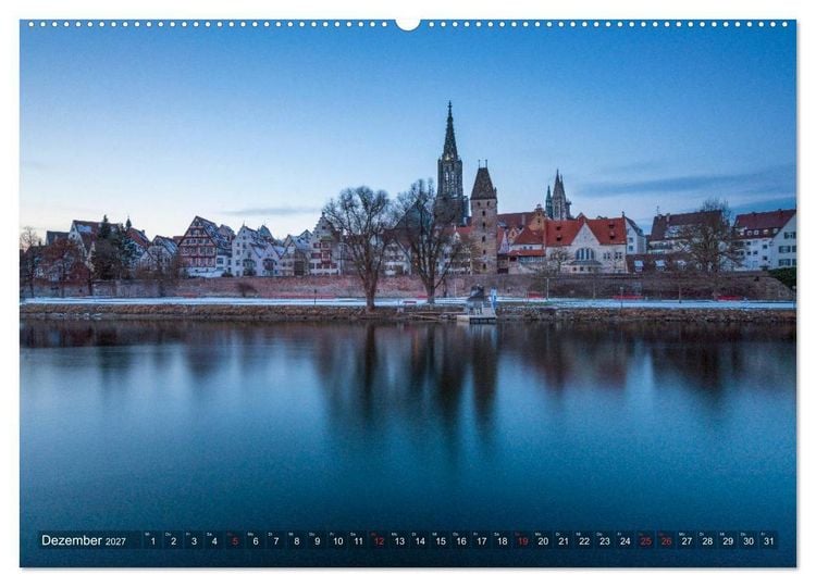Produktbild: Ulm f&uuml;r Nestspatzen (hochwertiger Premium Wandkalender 2027 DIN A2 quer), Kunstdruck in Hochglanz