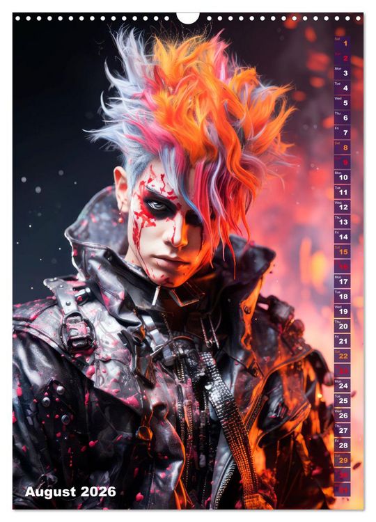 Produktbild: CYBERPUNK Cool guys (Wall Calendar 2026 DIN A3 portrait), CALVENDO 12 Month Wall Calendar