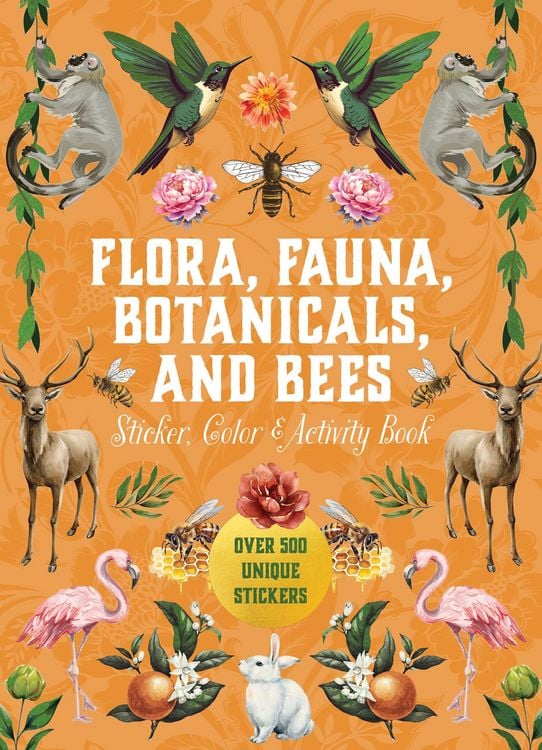 Produktbild: Flora, Fauna, Botanicals, and Bees Sticker, Color & Activity Book
