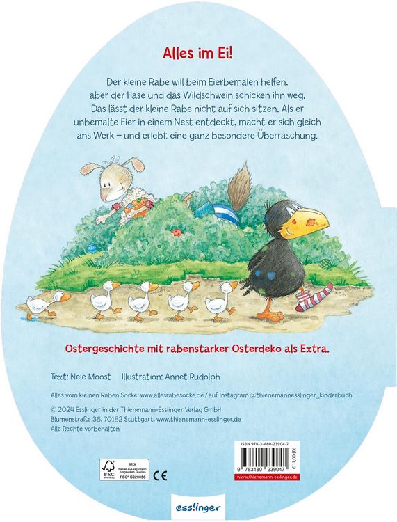 Produktbild: Der kleine Rabe Socke: Alles gef&auml;rbt! Konturgestanzt