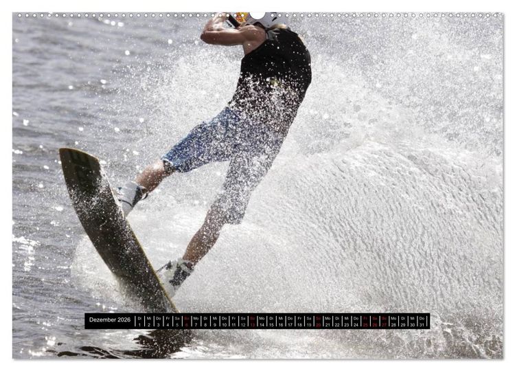 Produktbild: Wakeboarding (hochwertiger Premium Wandkalender 2026 DIN A2 quer), Kunstdruck in Hochglanz