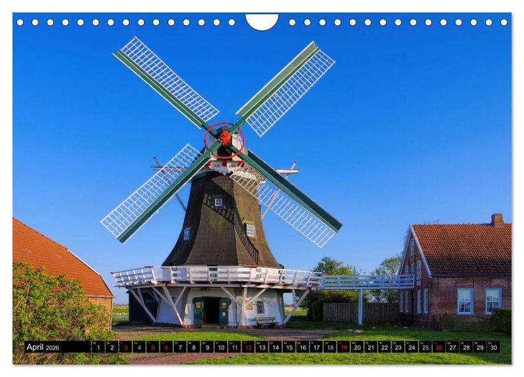 Produktbild: Neuharlingersiel - Ostfrieslands sch&ouml;nstes Hafenst&auml;dtchen (Wandkalender 2026 DIN A4 quer), CALVENDO Monatskalender