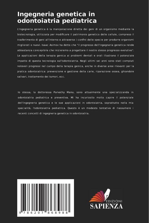 Produktbild: Ingegneria genetica in odontoiatria pediatrica