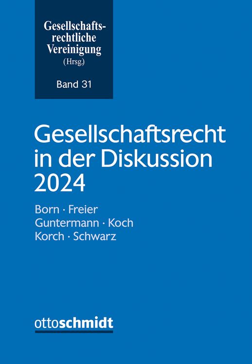 Produktbild: Gesellschaftsrecht in der Diskussion 2024