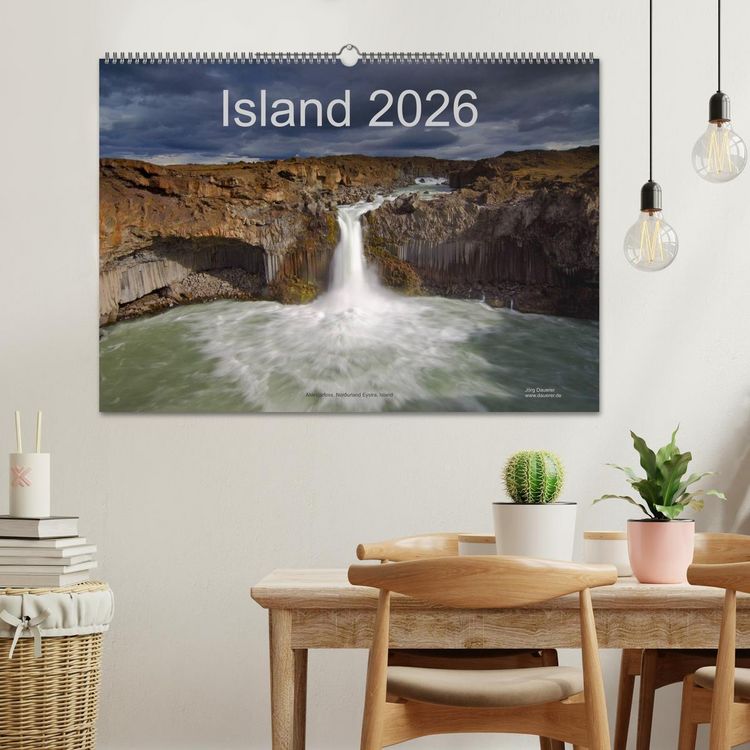 Produktbild: Island (Wandkalender 2026 DIN A2 quer), CALVENDO Monatskalender