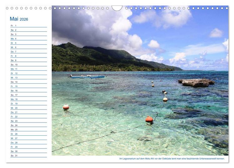Produktbild: S&uuml;dsee-Insel Mo'orea (Wandkalender 2026 DIN A3 quer), CALVENDO Monatskalender