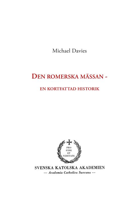 Produktbild: Den romerska m&auml;ssan