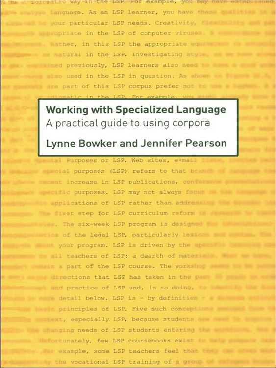Produktbild: Working with Specialized Language