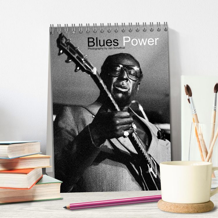 Produktbild: Blues Power (Tischkalender 2026 DIN A5 hoch), CALVENDO Monatskalender