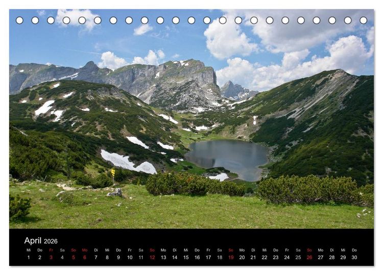 Produktbild: Seen im Gebirge (Tischkalender 2026 DIN A5 quer), CALVENDO Monatskalender