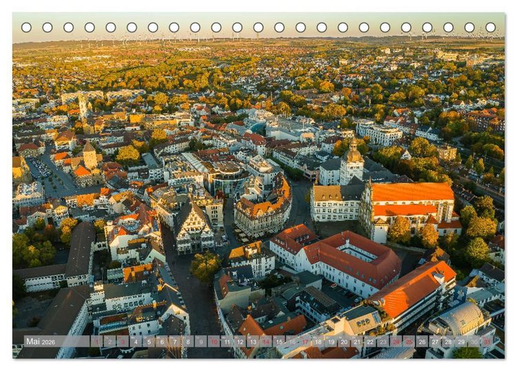 Produktbild: Ein Blick auf Paderborn (Tischkalender 2026 DIN A5 quer), CALVENDO Monatskalender
