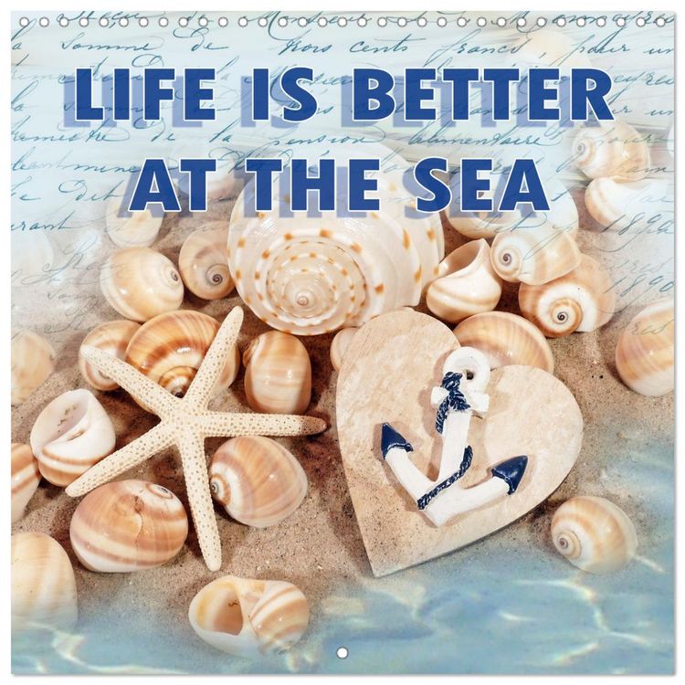 Produktbild: Life is better at the sea (Wall Calendar 2026 12 &times; 12 Inch) CALVENDO 12 Month Wall Calendar