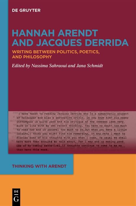 Produktbild: Hannah Arendt and Jacques Derrida
