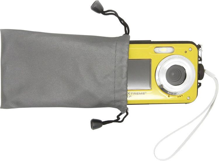 Produktbild: GoXtreme Reef Yellow Digitalkamera 24 Megapixel  Gelb  Full HD Video, Wasserdicht bis 3 m, Unterwasserkamera, Sto&szlig;fest, mit eingebautem Blitz