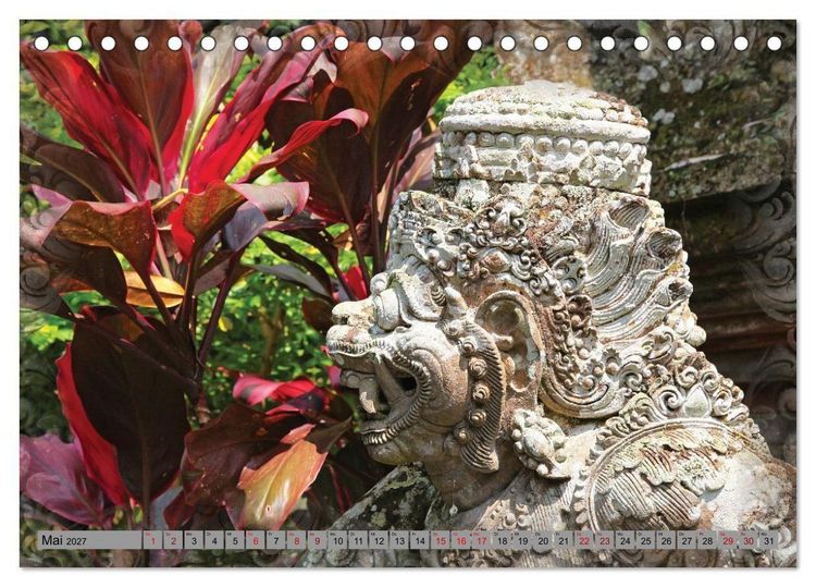 Produktbild: Bali - Tempelw&auml;chter und D&auml;monen (Tischkalender 2027 DIN A5 quer), CALVENDO Monatskalender