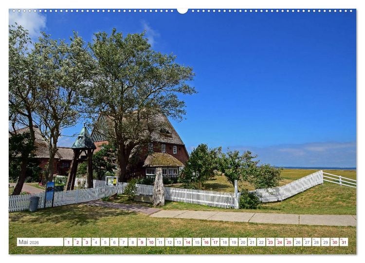 Produktbild: Sommertage auf Hallig Hooge (hochwertiger Premium Wandkalender 2026 DIN A2 quer), Kunstdruck in Hochglanz