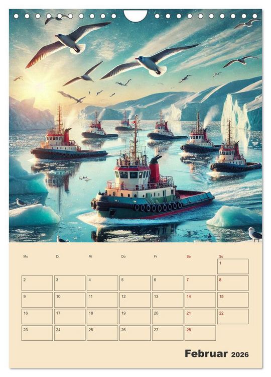 Produktbild: Fiktive Momente am Meer (Wandkalender 2026 DIN A4 hoch), CALVENDO Monatskalender
