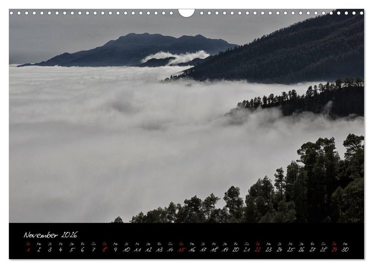 Produktbild: La Palma - Insel der Berge und Wolken (Wandkalender 2026 DIN A3 quer), CALVENDO Monatskalender