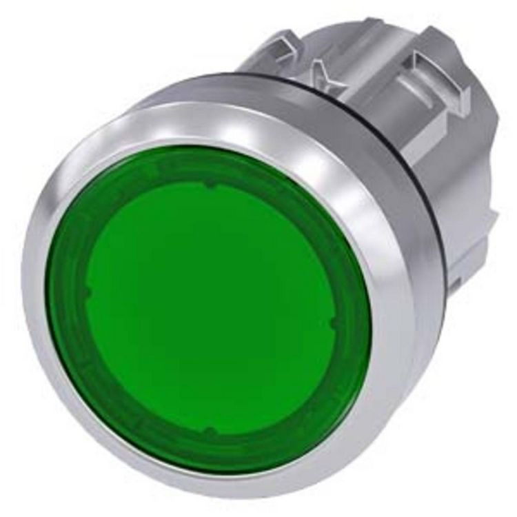Produktbild: Siemens 3SU10510AA400AA0 3SU1051-0AA40-0AA0 Leuchtdruckschalter (&Oslash; x H) 29.5 mm x 29.5 mm IP66, IP67, IP69/IP69K 1 St.