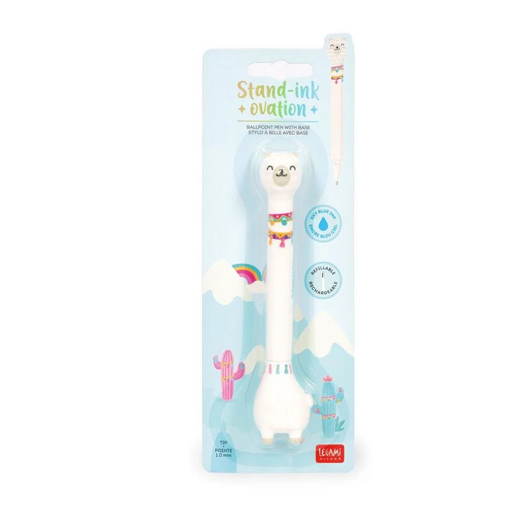 Produktbild: Legami Kugelschreiber Llama mit Standfu&szlig; - Stand-Ink Ovation