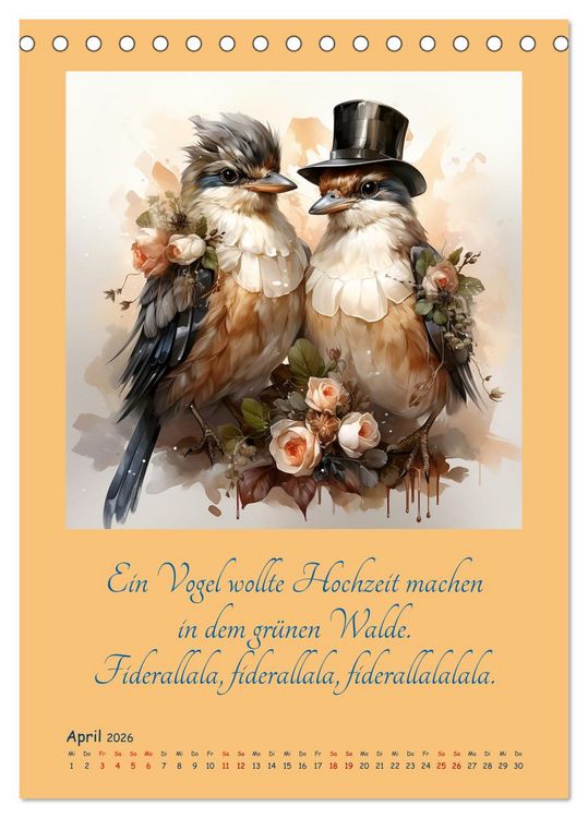 Produktbild: Alle meine Entchen (Tischkalender 2026 DIN A5 hoch), CALVENDO Monatskalender