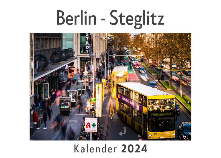 Produktbild: Berlin - Steglitz (Wandkalender 2024, Kalender DIN A4 quer, Monatskalender im Querformat mit Kalendarium, Das perfekte Geschenk)