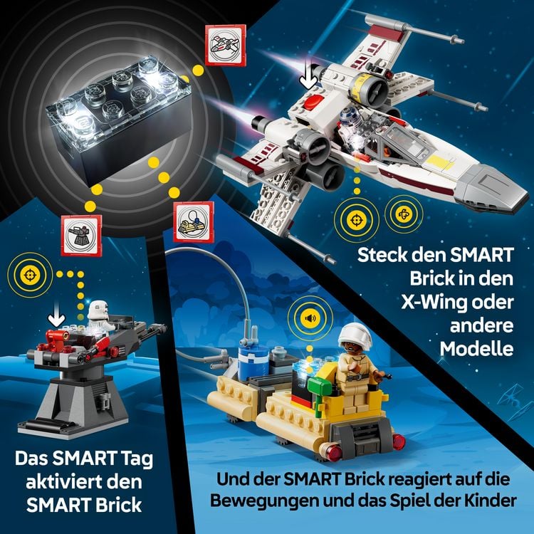 Produktbild: Star Wars 75423 SMART Play: Lukes Rot F&uuml;nf X-Wing, Spielset ab 6 Jahren
