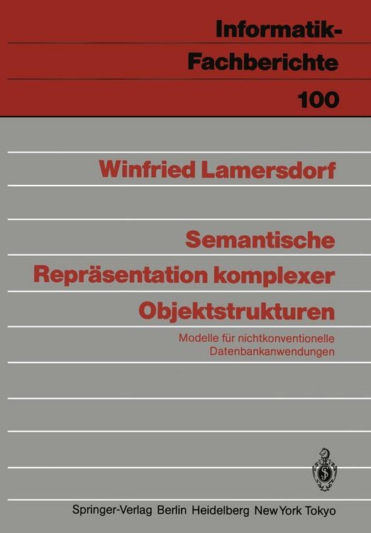 Produktbild: Semantische Repr&auml;sentation komplexer Objektstrukturen
