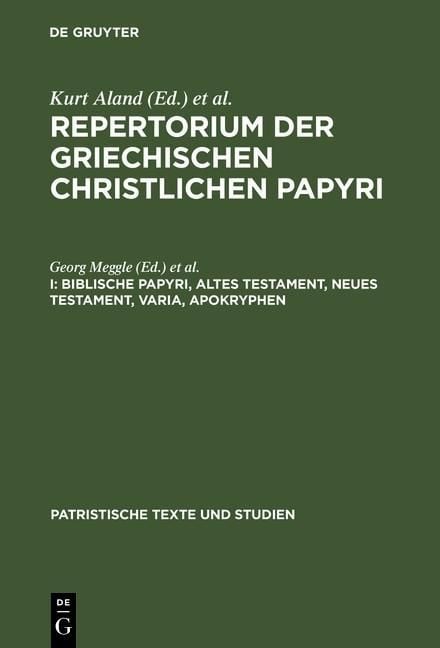 Produktbild: Biblische Papyri, Altes Testament, Neues Testament, Varia, Apokryphen
