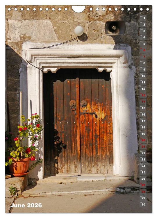 Produktbild: antique doors around europe (Wall Calendar 2026 DIN A4 portrait), CALVENDO 12 Month Wall Calendar