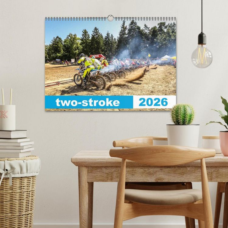 Produktbild: two stroke (Wandkalender 2026 DIN A3 quer), CALVENDO Monatskalender